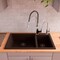 Alfi Brand Chocolate 34" Dbl Bowl Drop In Granite Composite Kitchen Sink AB3319DI-C - alternate 4